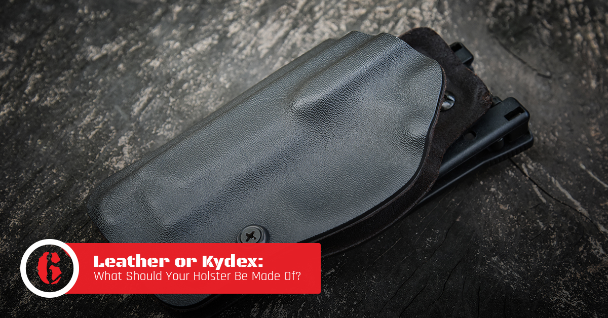 Metal Guns Custom Concealed Carry Holsters Leather or Kydex What Should Your Holster Be Made Of